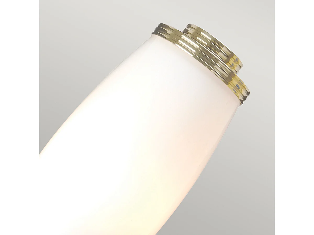 Elstead Eliot - Applique doppia per bagno a 2 luci Ottone lucido IP44, G9