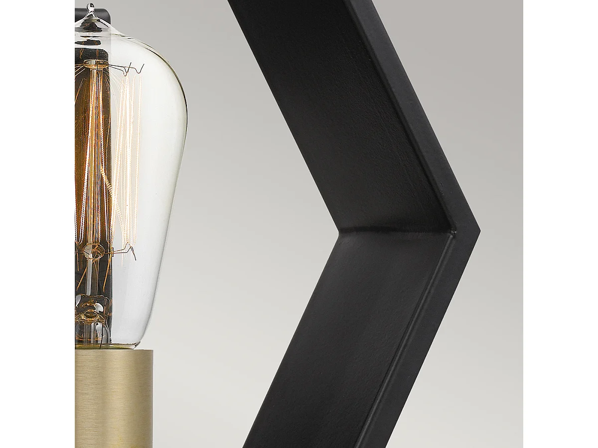 Elstead Quoizel Bismarck Wandleuchte Erde Schwarz