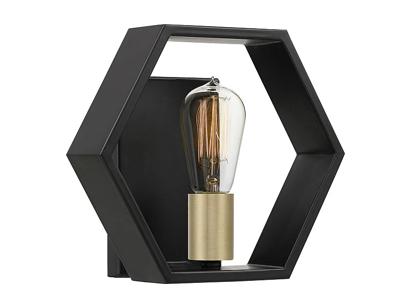 Elstead Quoizel Bismarck Wandleuchte Erde Schwarz