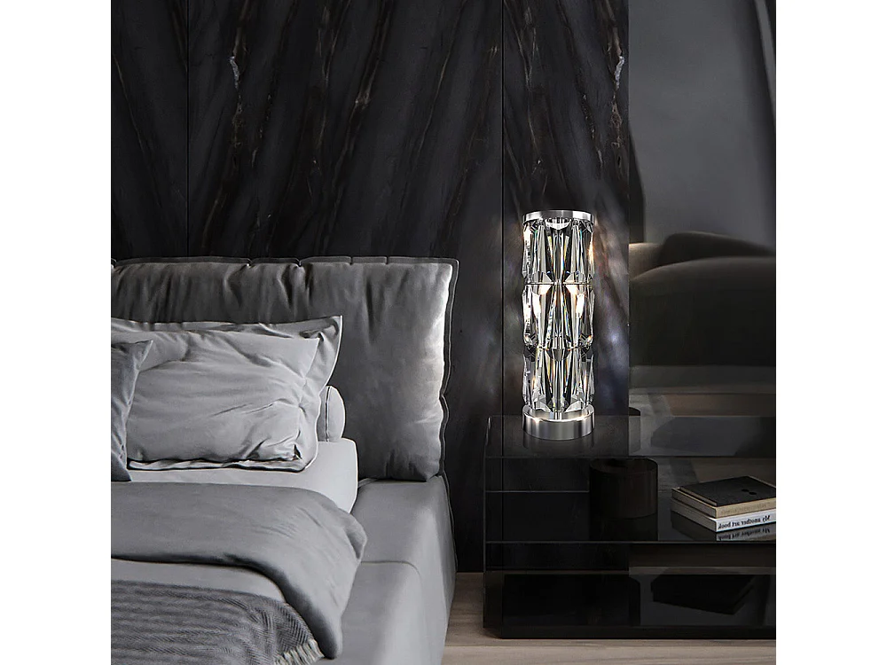 Maytoni Puntes Moderne Glastischlampe Chrom