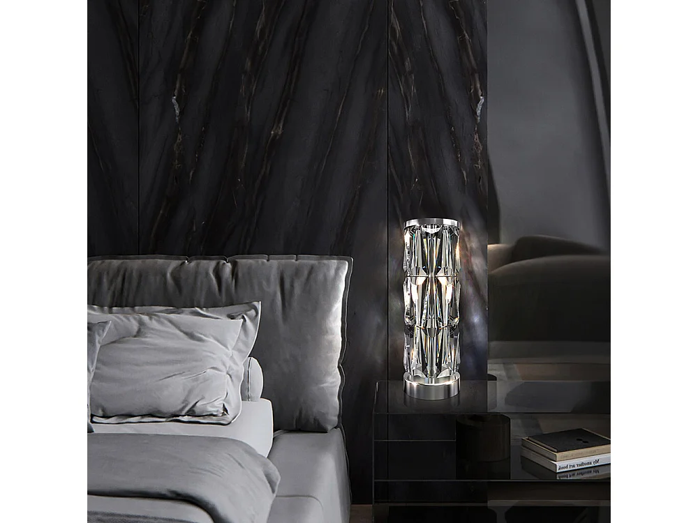 Maytoni Puntes Moderne Glastischlampe Chrom