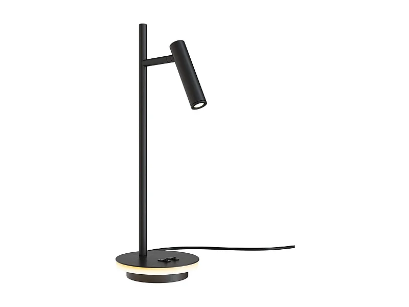 Estudo Lampada da tavolo a LED integrata nera