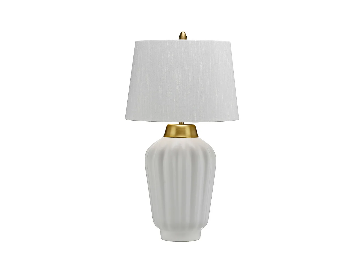 Bexley Lampe de Table 1 Lumière Blanc, Laiton Brossé