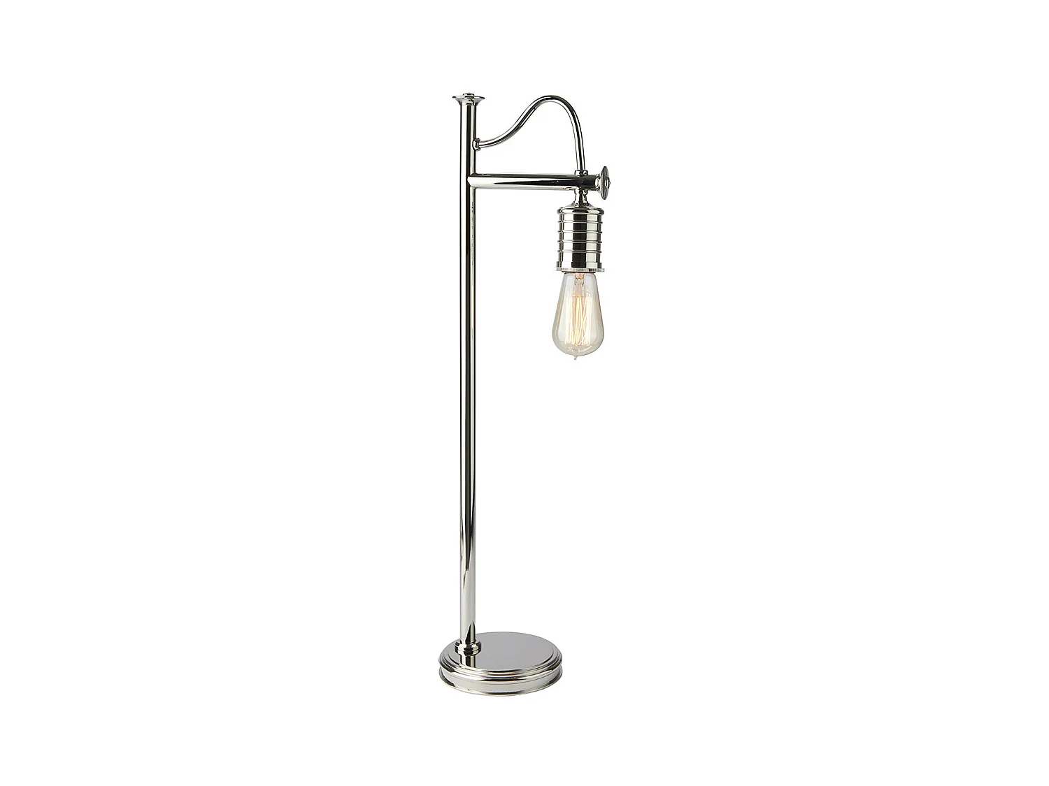 Elstead Douille - Lampada da tavolo 1 luce nichel lucido, E27