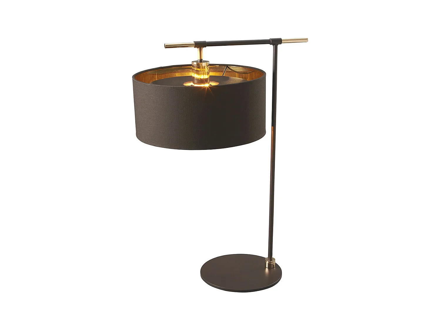Elstead Balance - 1 Leuchttischlampe Braun, Messing poliert, E27