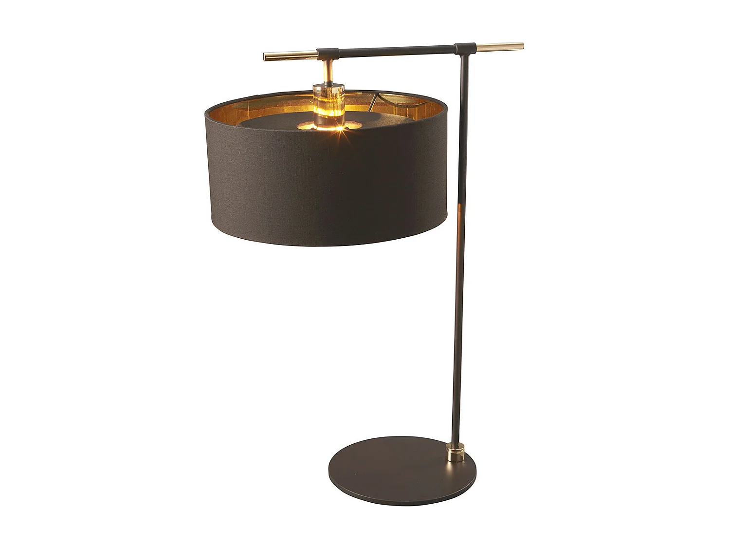 Elstead Balance Lampe de table 1 lumière marron, laiton poli, E27