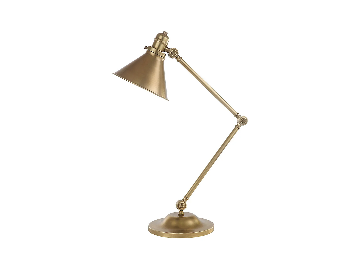 Elstead Provence 1 lampe de table lumineuse en laiton vieilli, E27