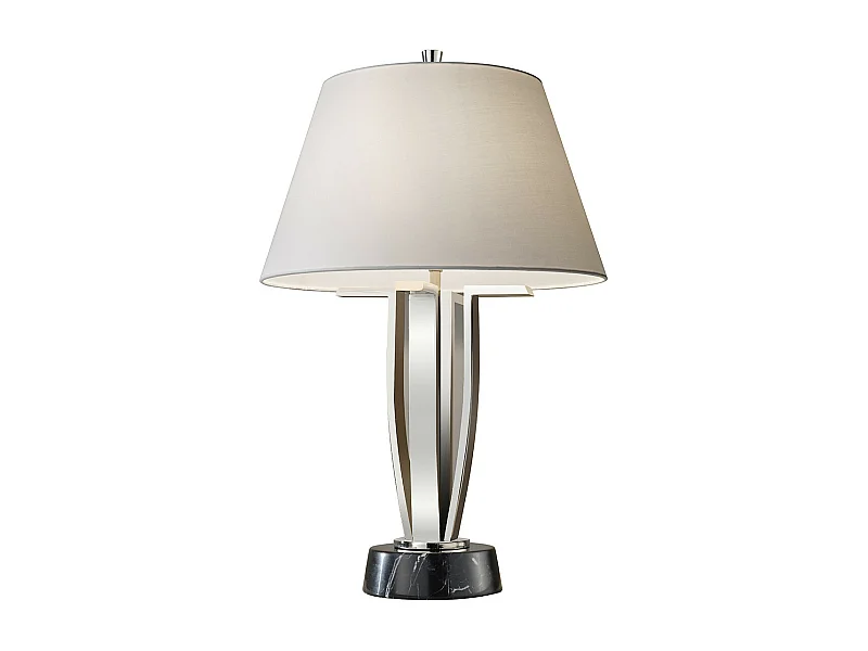 Elstead Silvershore 1 ljus bordslampa polerad nickel, E27