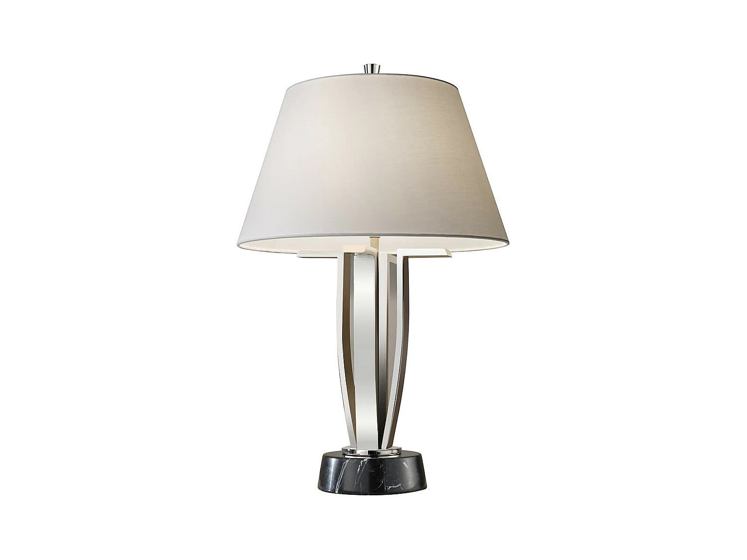 Elsteadshore - Lampada da tavolo 1 luce nichel lucido, E27