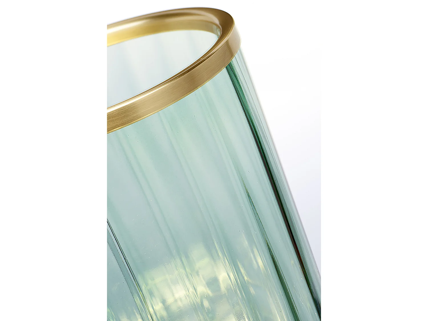 Arno Tischlampe Metallarbeiten Messing gealtert, grünes Glas