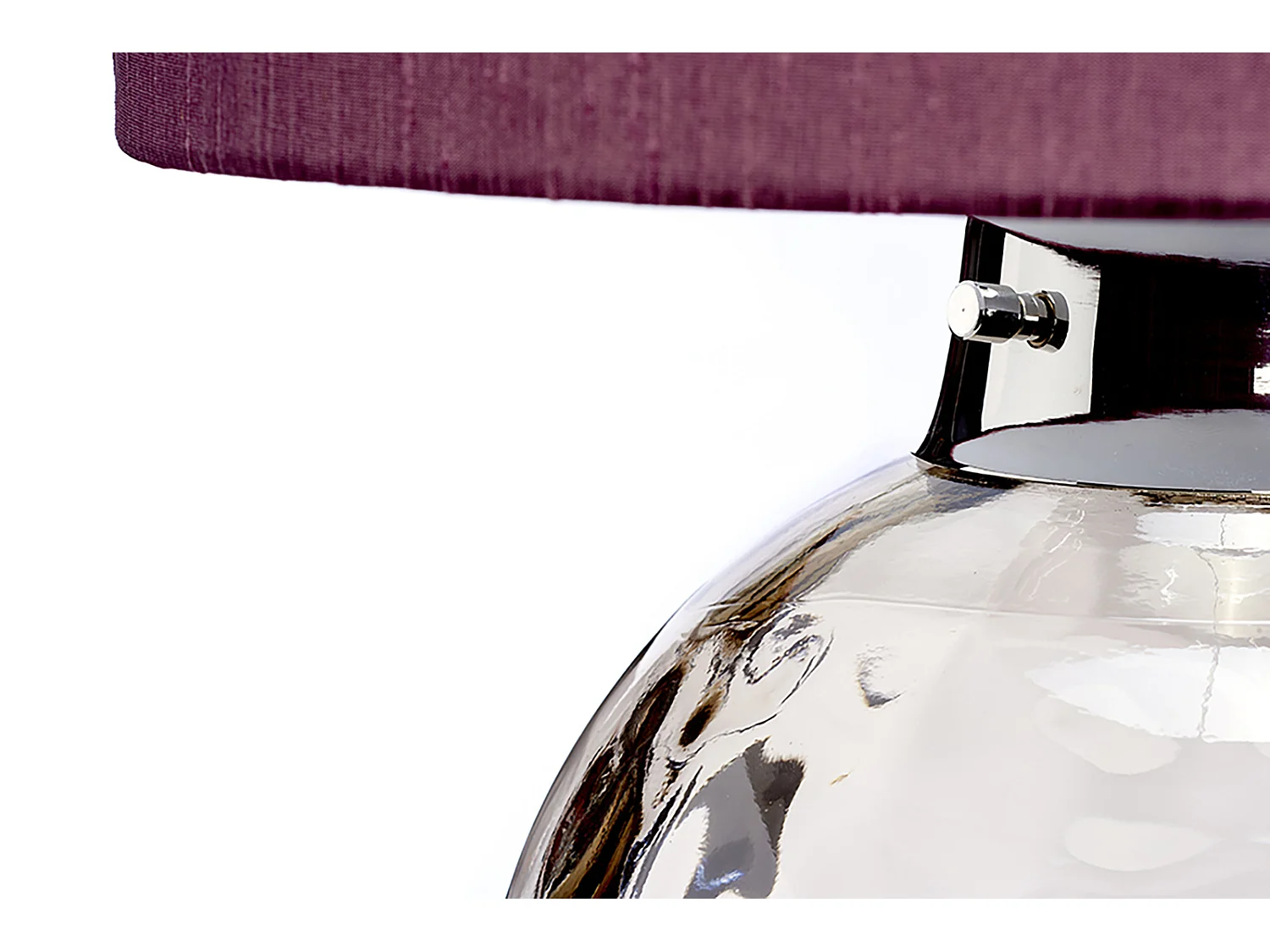 Kara Bordslampa, Smoke, Faux Silk Shade