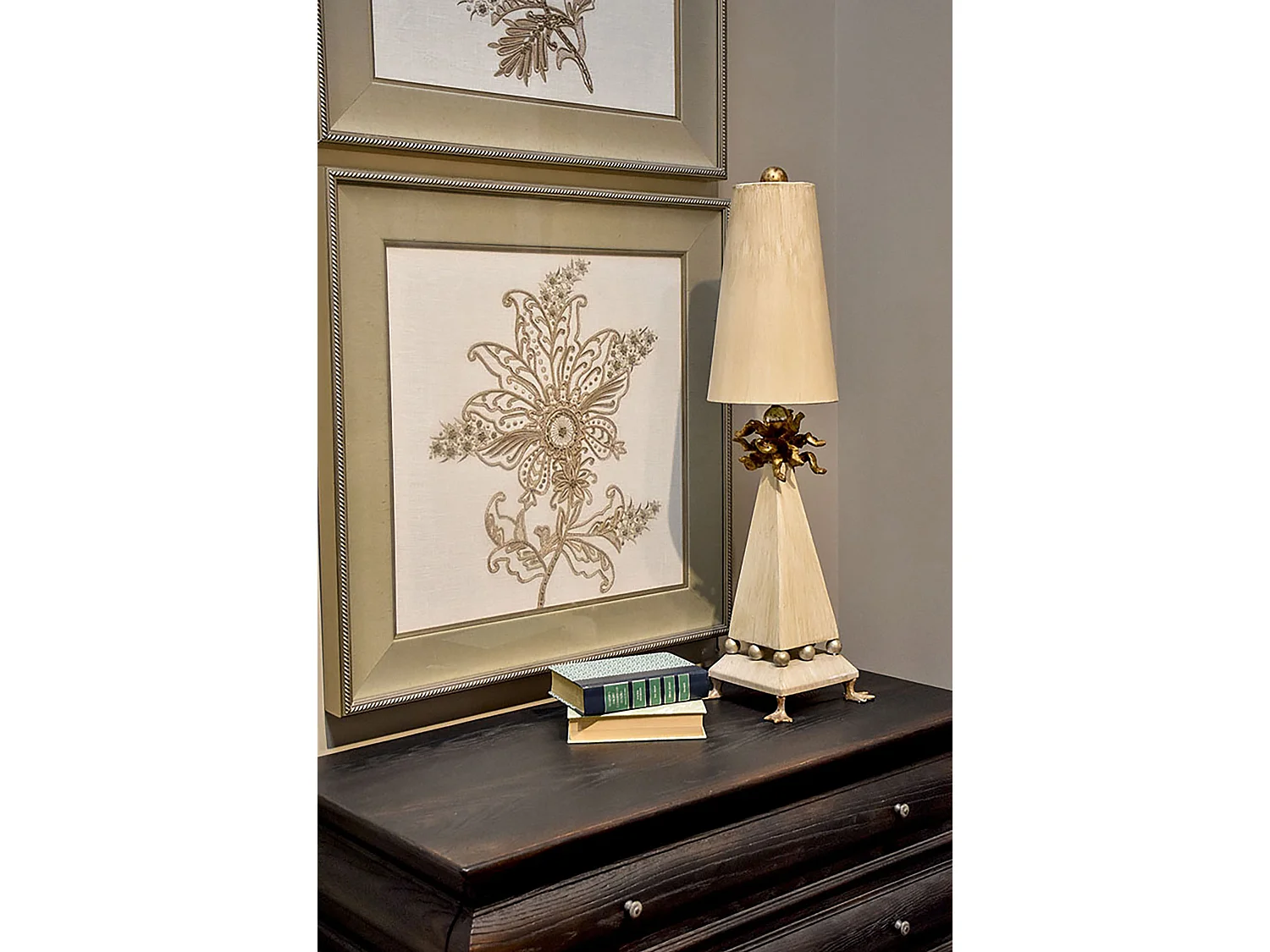 Elstead Leda 1 ljus Bordslampa Cream, E27