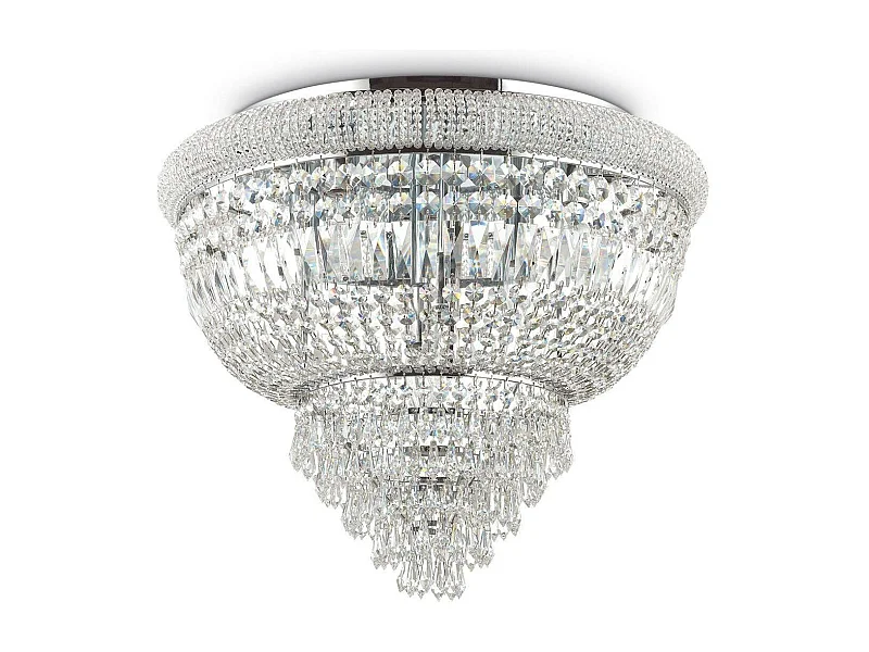 Ideal Lux Dubai - 6 Licht Deckenleuchte Kronleuchter Chrom, E14