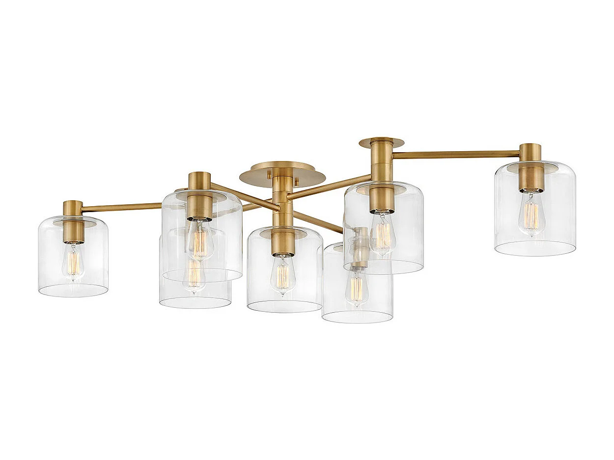 Elstead Hinkley Axel Multi Arm Semi Flush Taklampa Heritage Mässing