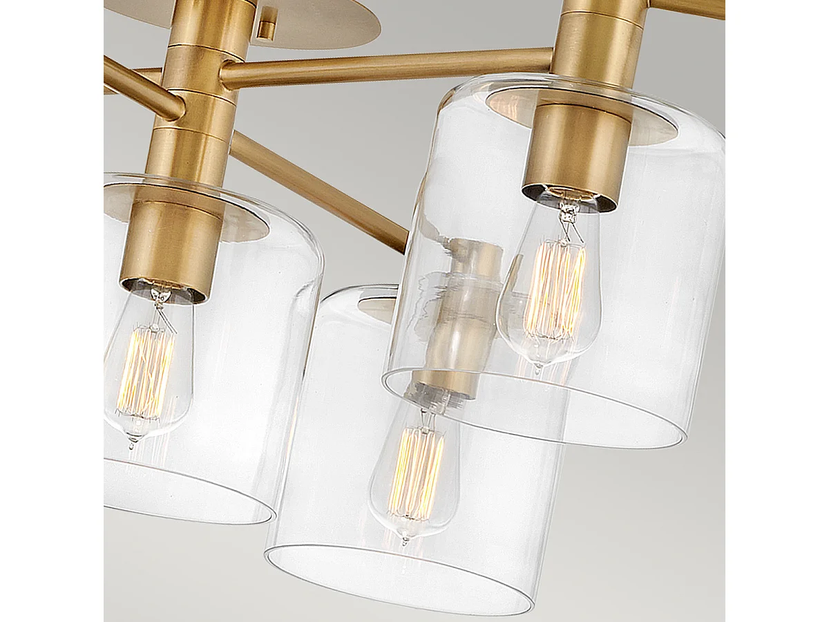 Elstead Hinkley Axel Multi Arm Semi Flush Taklampa Heritage Mässing