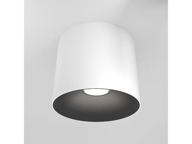 Maytoni Alfa LED Aufbau-Abwärtsstrahler Weiß, Schwarz, 12,5 cm 3000 K