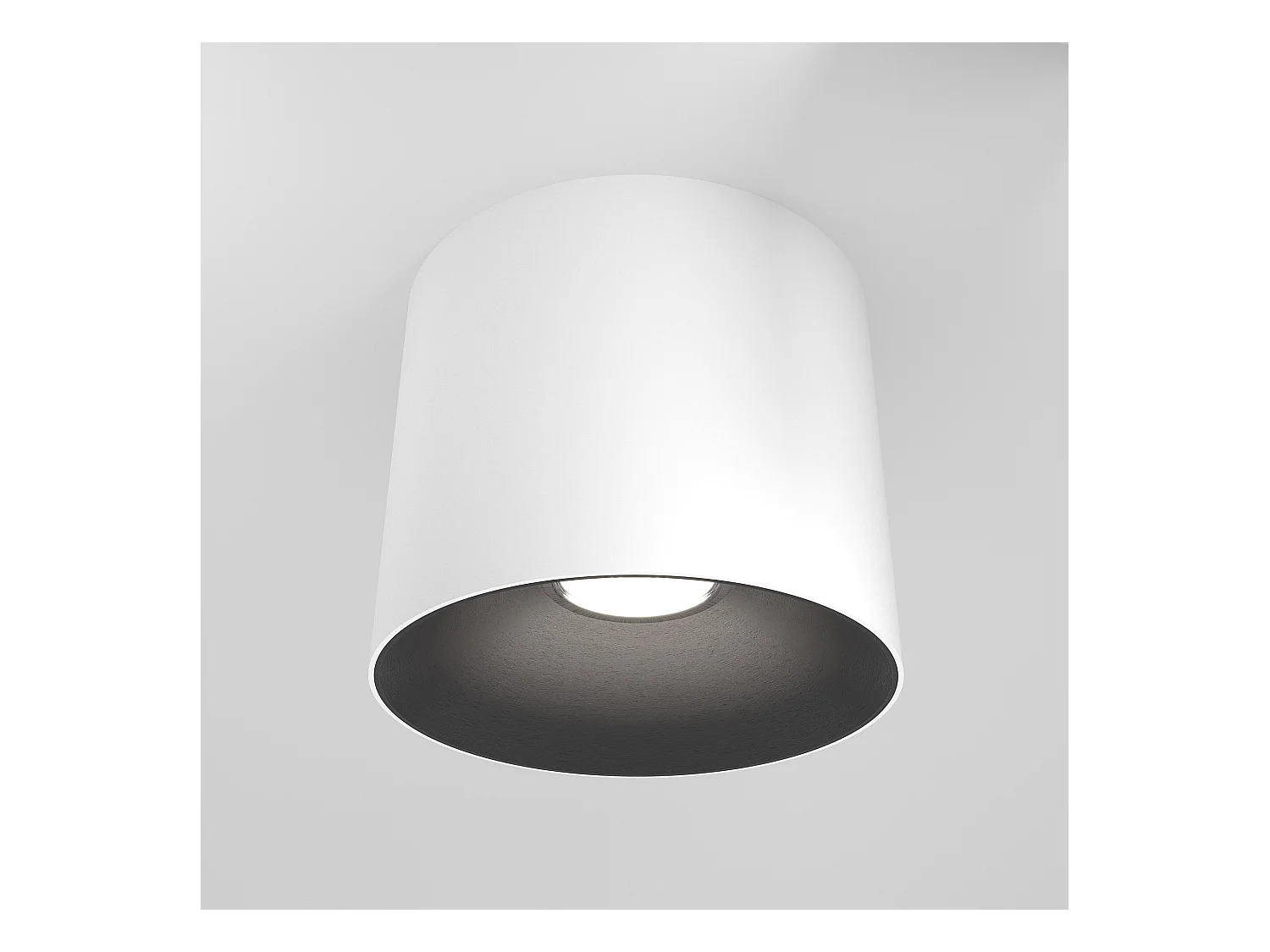 Maytoni Alfa LED Downlight montato su superficie bianco, nero, 12,5 cm 3000K