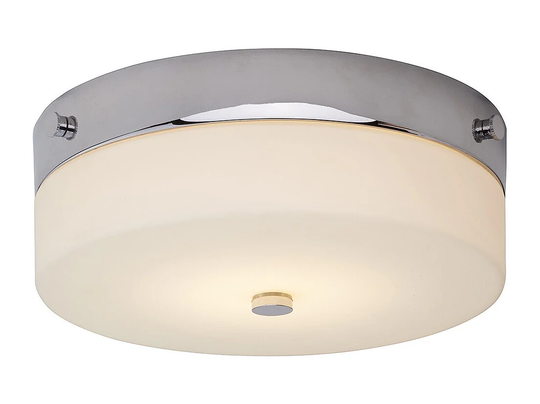 Elstead Tamar 1 Light Medium Flush Light - Polerad krom
