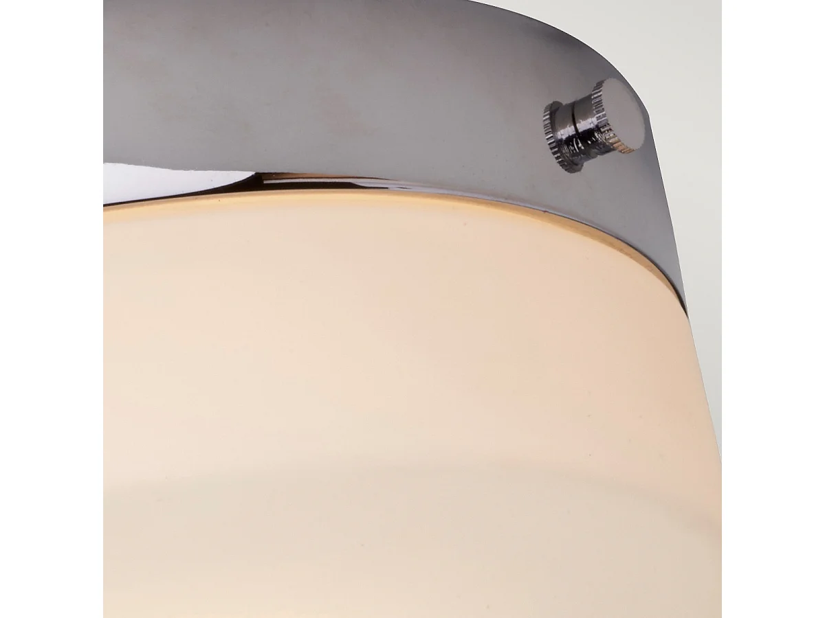 Elstead Tamar 1 Light Medium Flush Light - Polerad krom