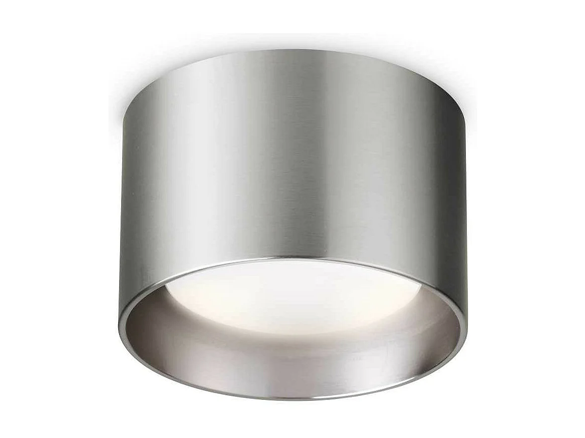 Ideal Lux SPIKE Downlight de superficie redondo de níquel