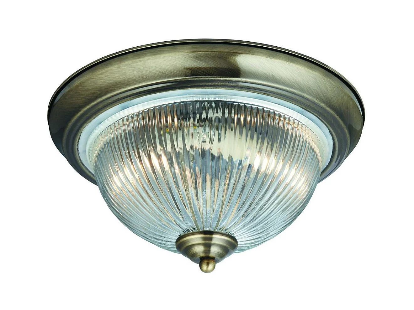 Searchlicht Flush - Badezimmer Flush 2 Lichtdecke Antik Messing, E14