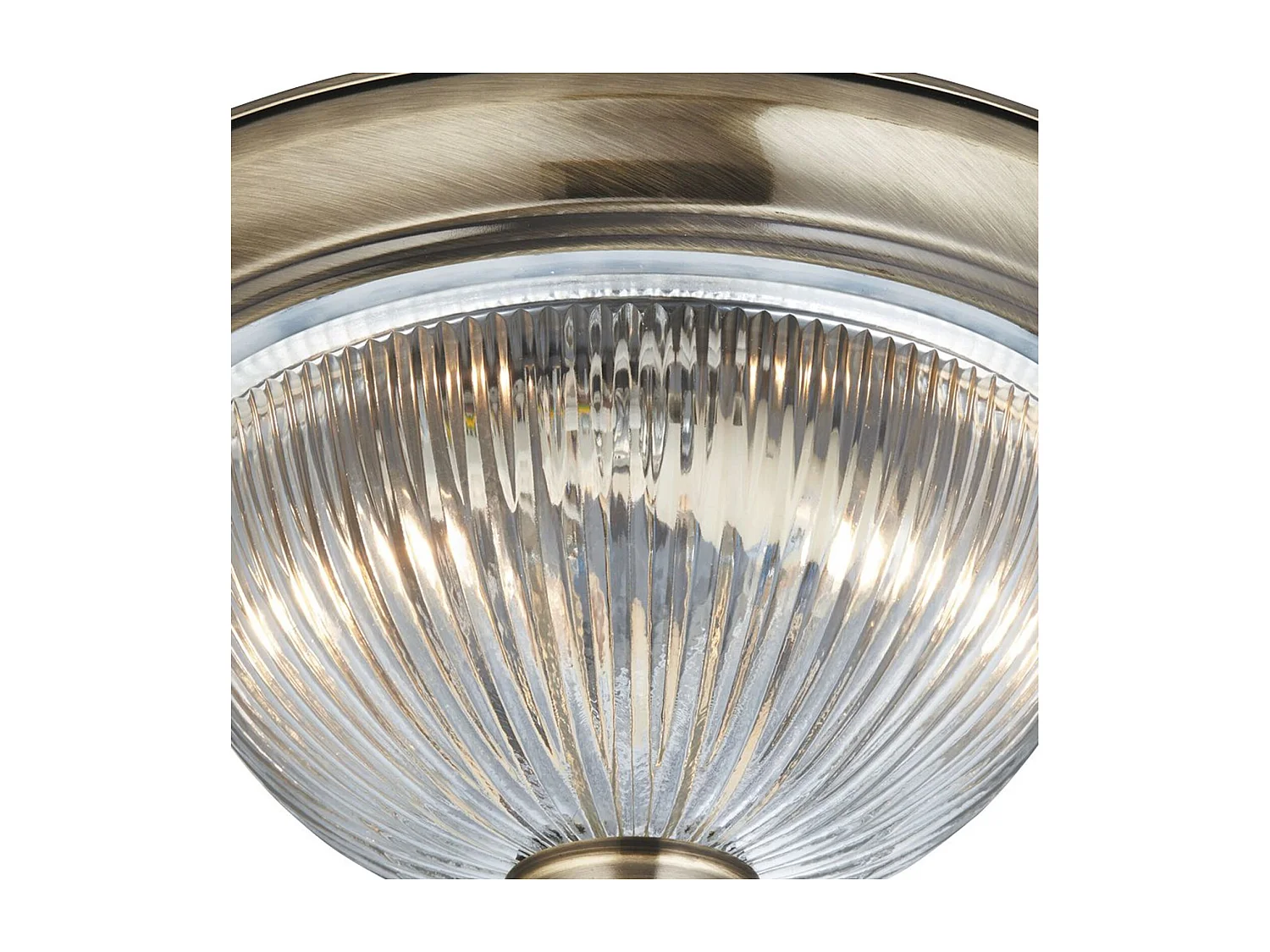 Searchlicht Flush - Badezimmer Flush 2 Lichtdecke Antik Messing, E14