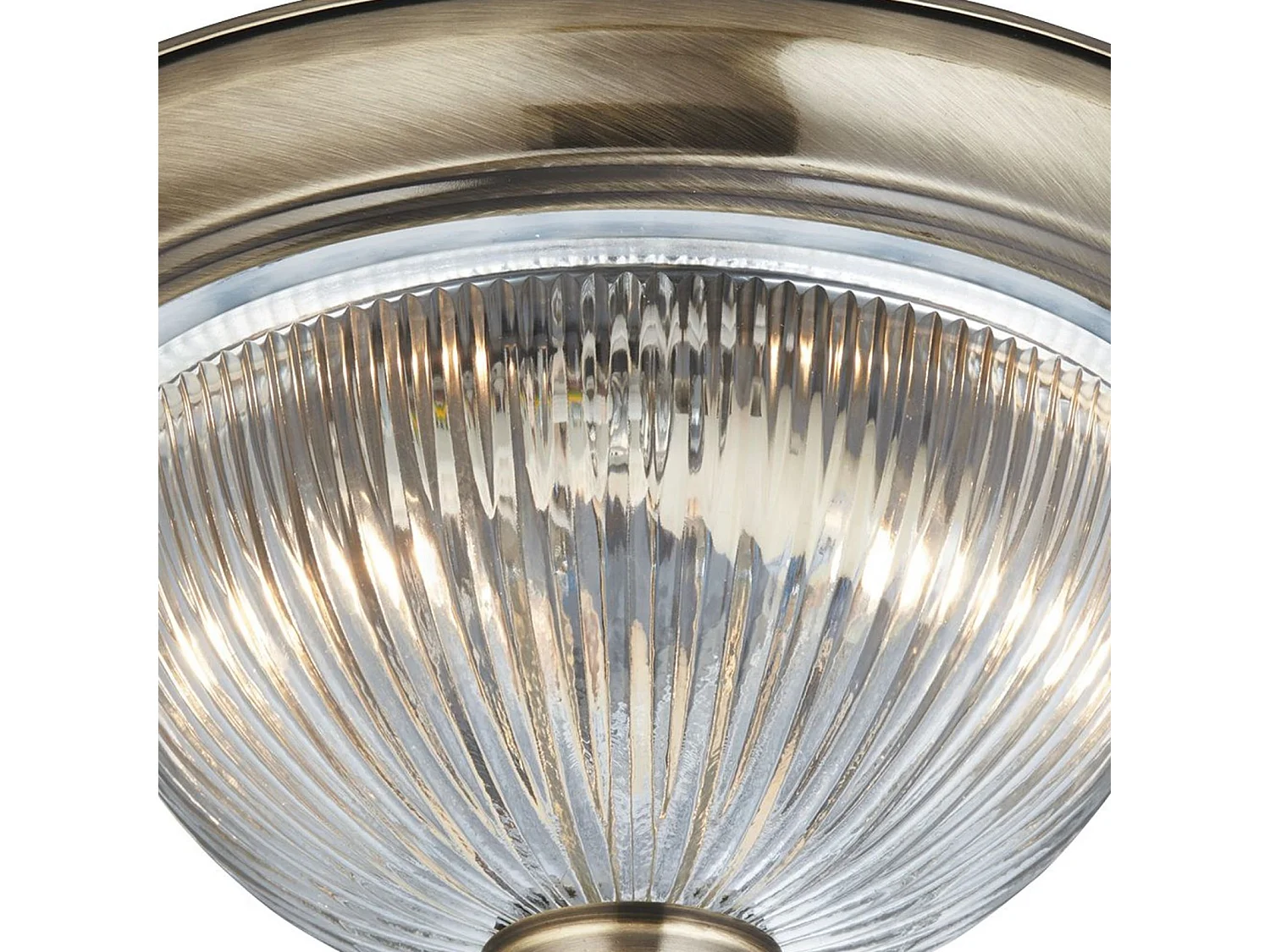Searchlicht Flush - Badezimmer Flush 2 Lichtdecke Antik Messing, E14