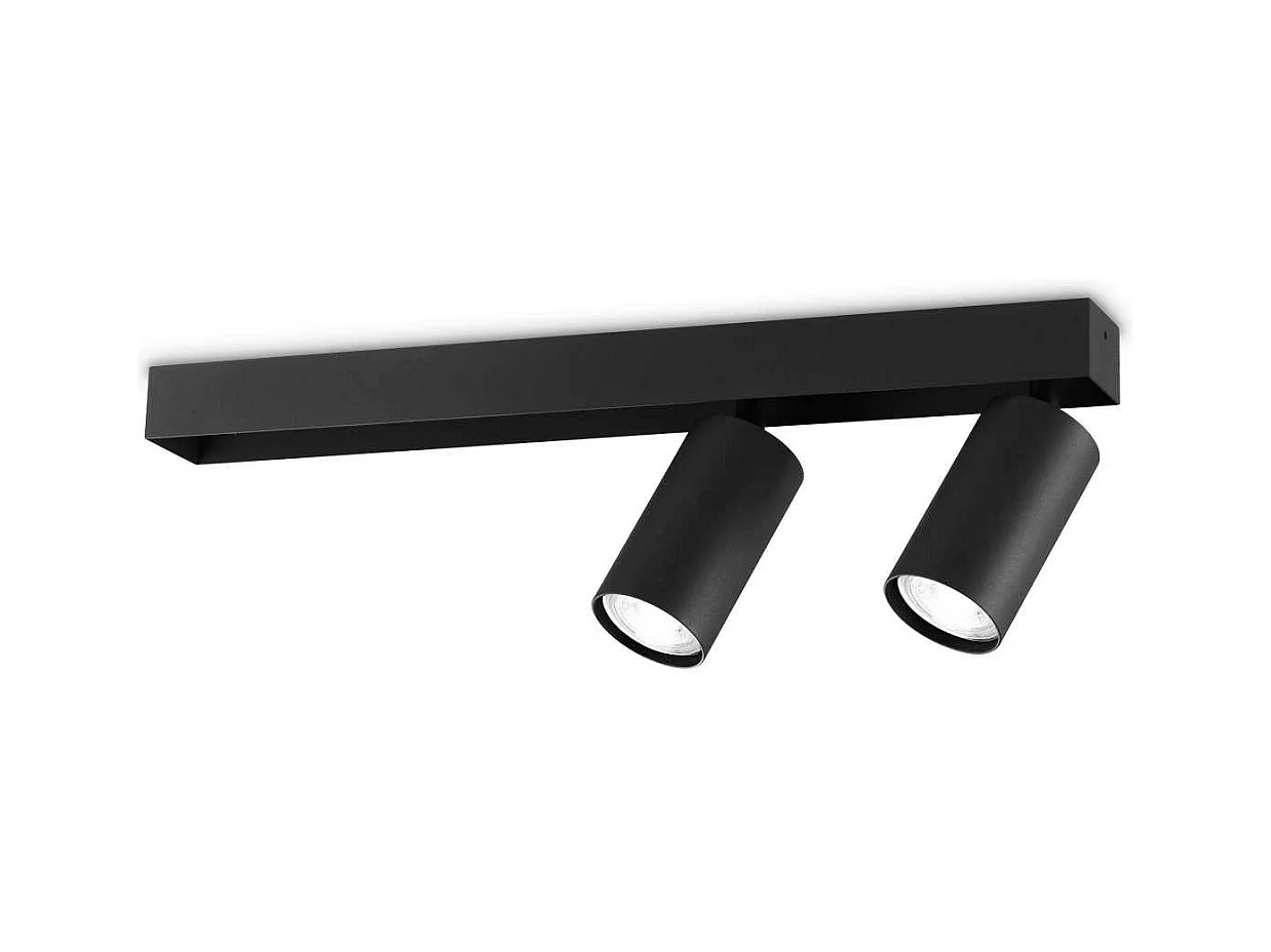 Ideal Lux PROFILO Faretto da soffitto Twin a 2 luci Nero