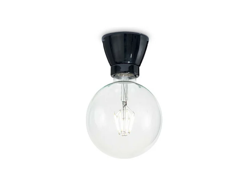 Decorativo semi-incasso nero chiaro, E27