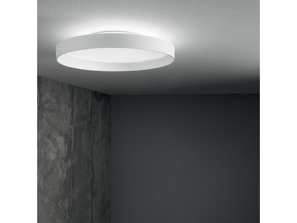 Décoratif Rond Simple Flush Blanc, 3000K