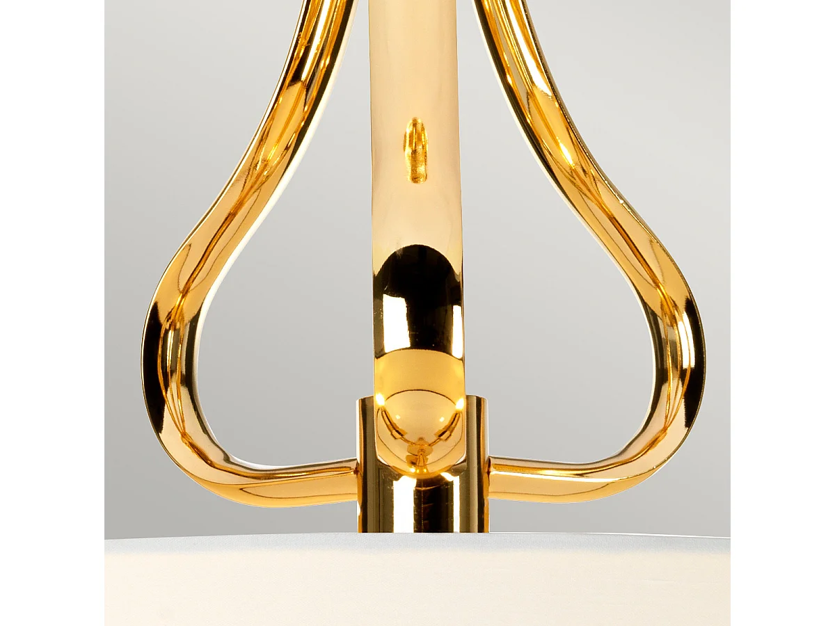 Elstead Falmouth - Plafoniera da bagno a 3 luci semi filo oro IP44, G9