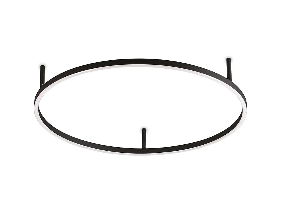 Ideal Lux ORACLE Anello Integrato Led Semi Flush Light Nero 70cm 3000K