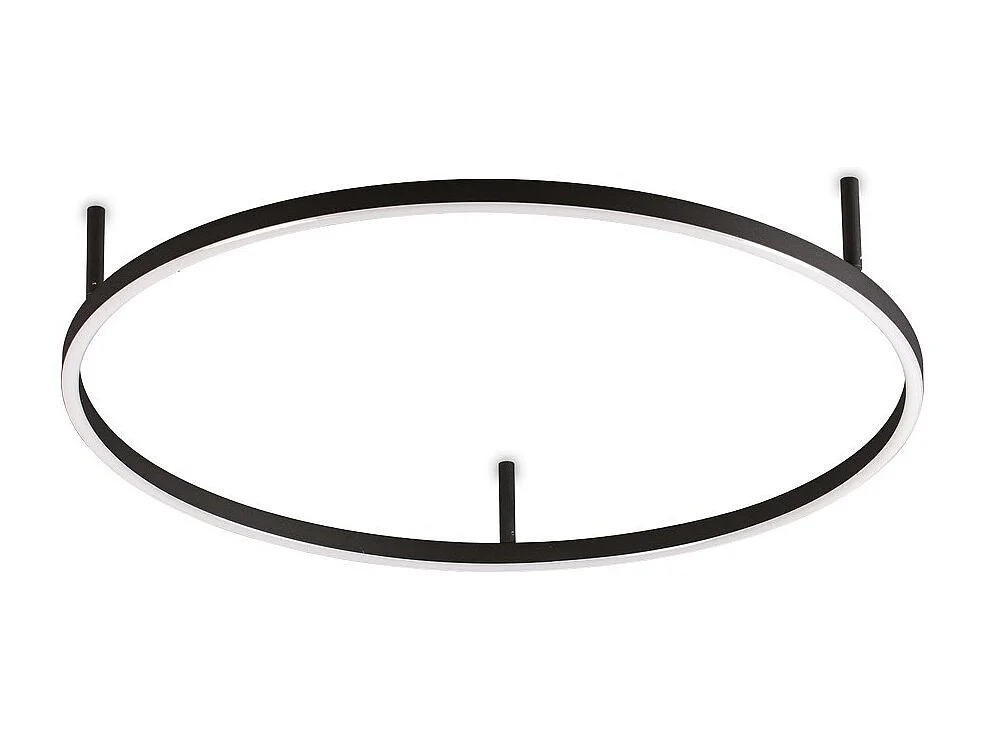 Ideal Lux ORACLE Aro Led Integrado Semi Empotrado Negro 70cm 3000K