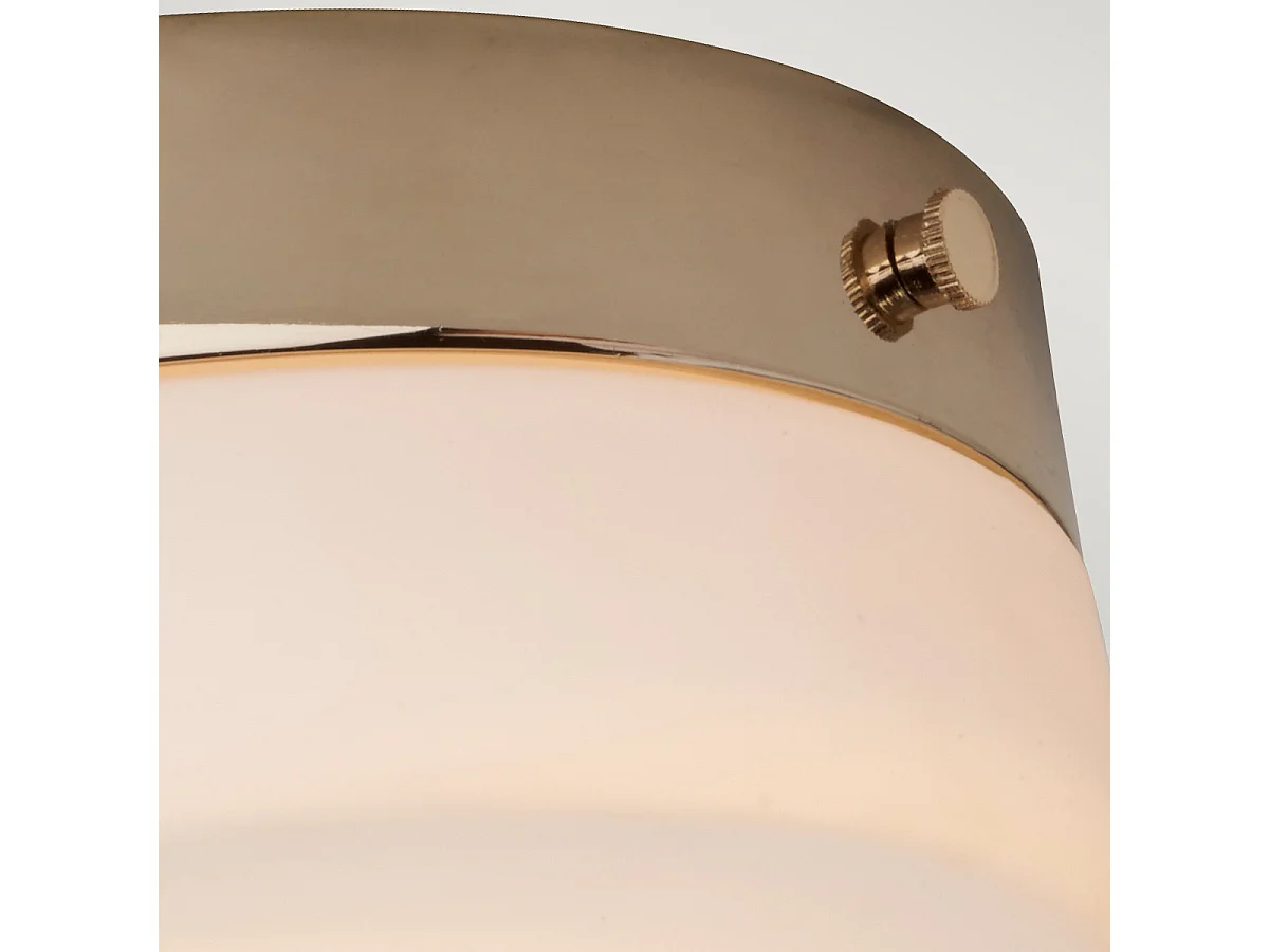 Elstead Tamar 1 Light Medium Flush Light - Polerat guld