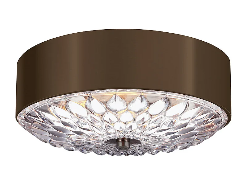 Elstead Botanic - 3 leichte kleine Unterputz-Deckenleuchte Messing, E27