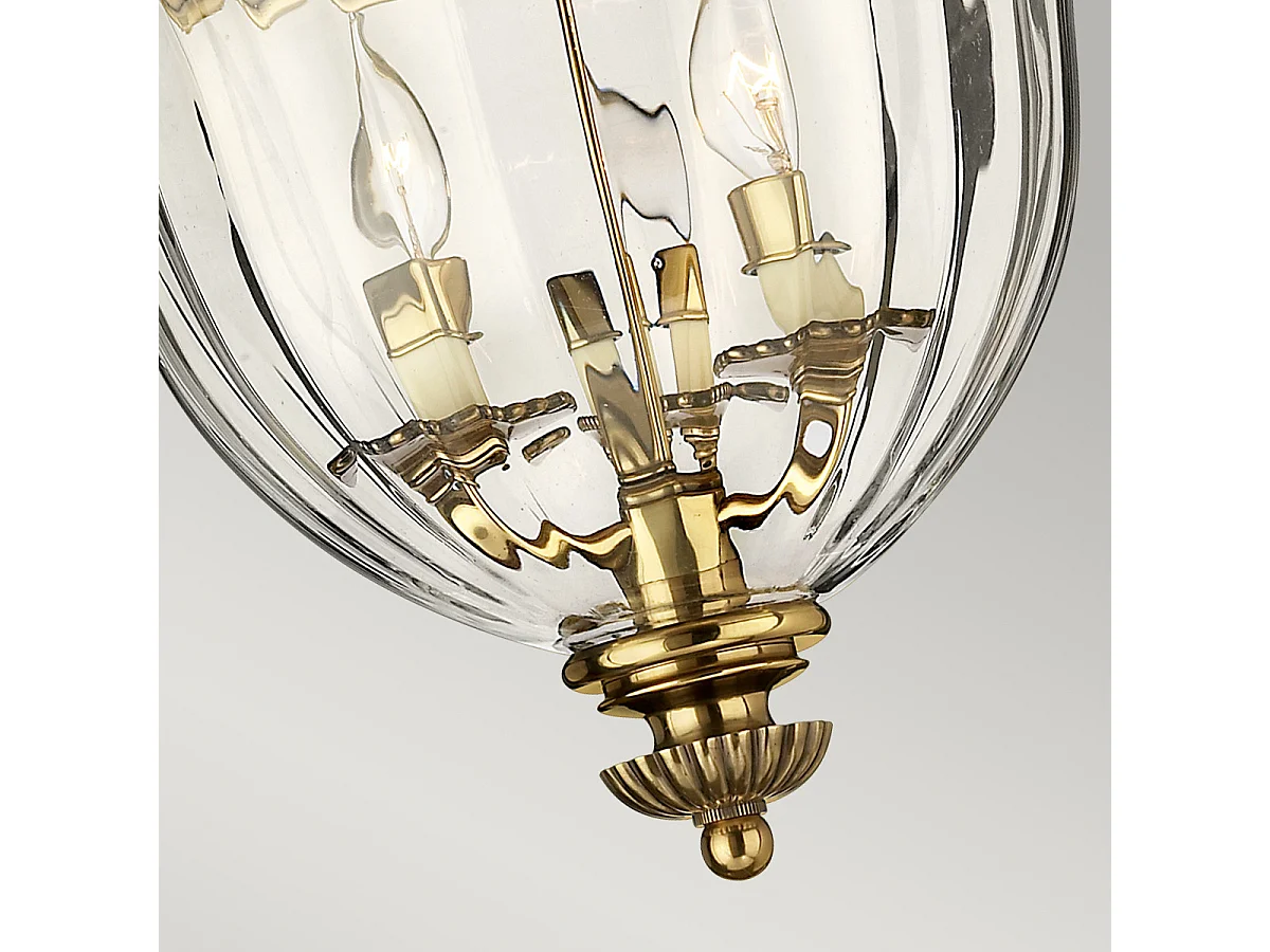 Elstead Cambridge 3 ljus infälld taklampa polerad mässing, E14