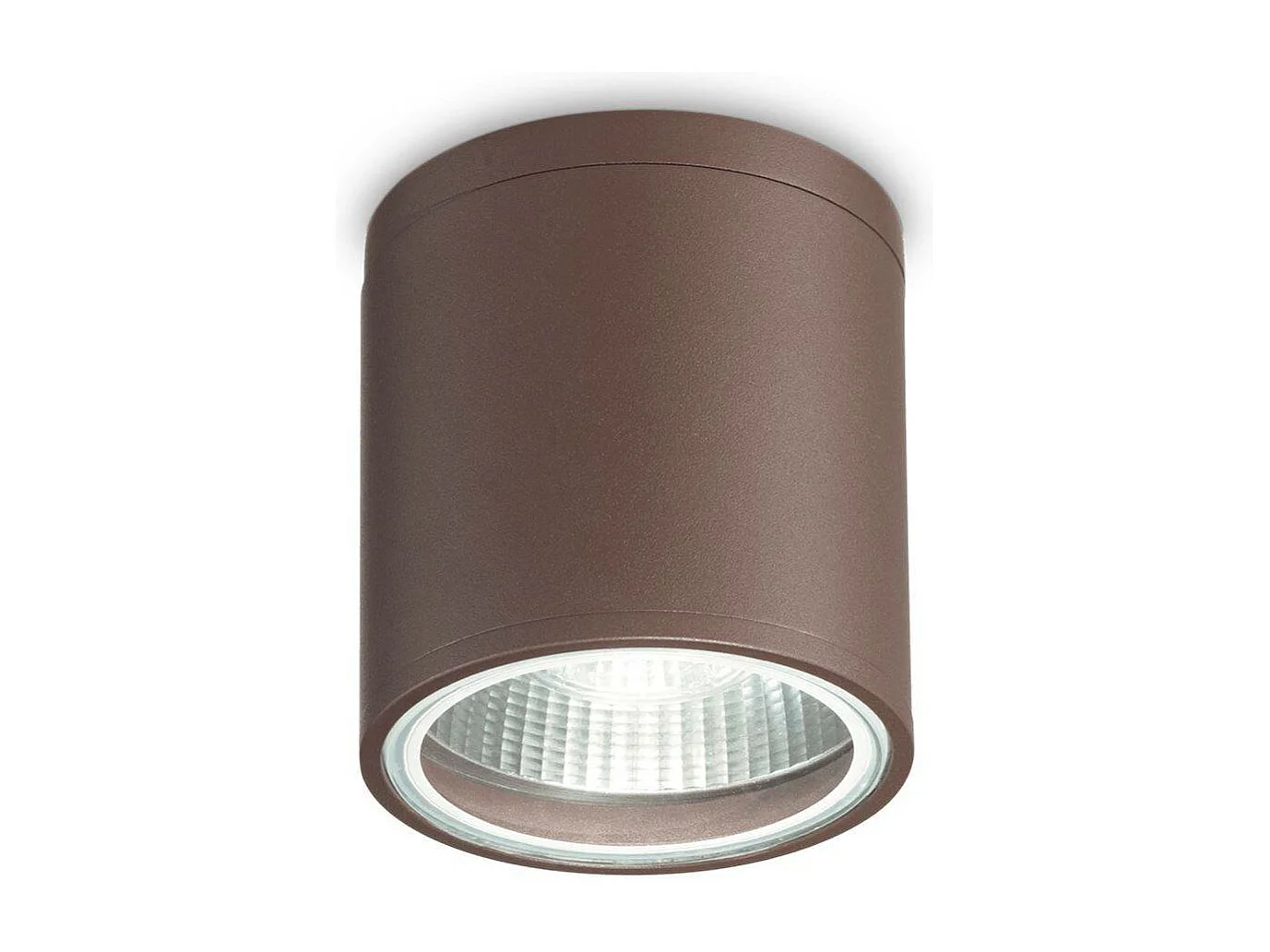 Ideal Lux Gun 1 lumière ronde montée en surface Downlight Coffee IP44