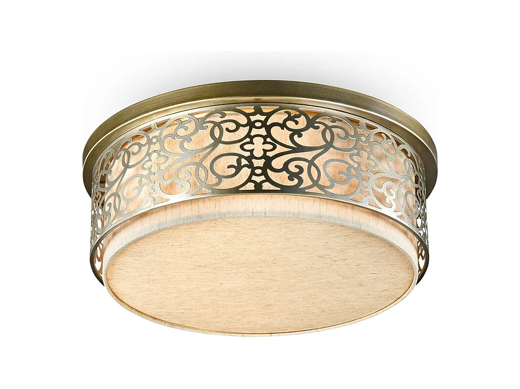 Venera Halbbündige zylindrische Deckenlampe Messing, 5 Licht, E27