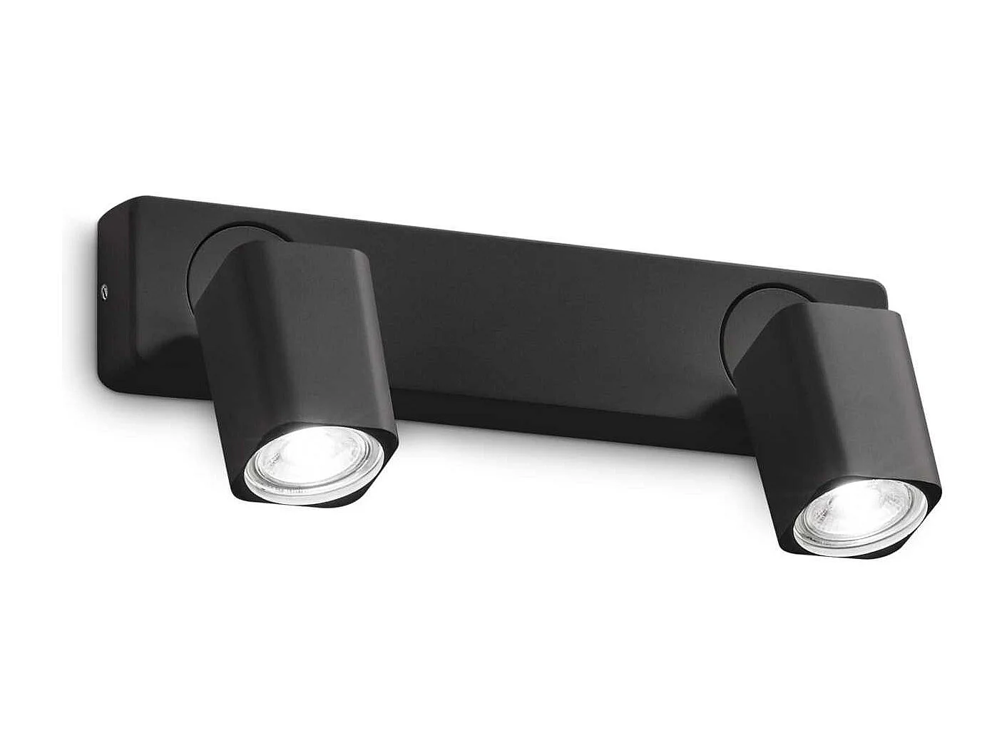 Ideal Lux RUDY 2-flammiger Twin-Deckenstrahler in Schwarz