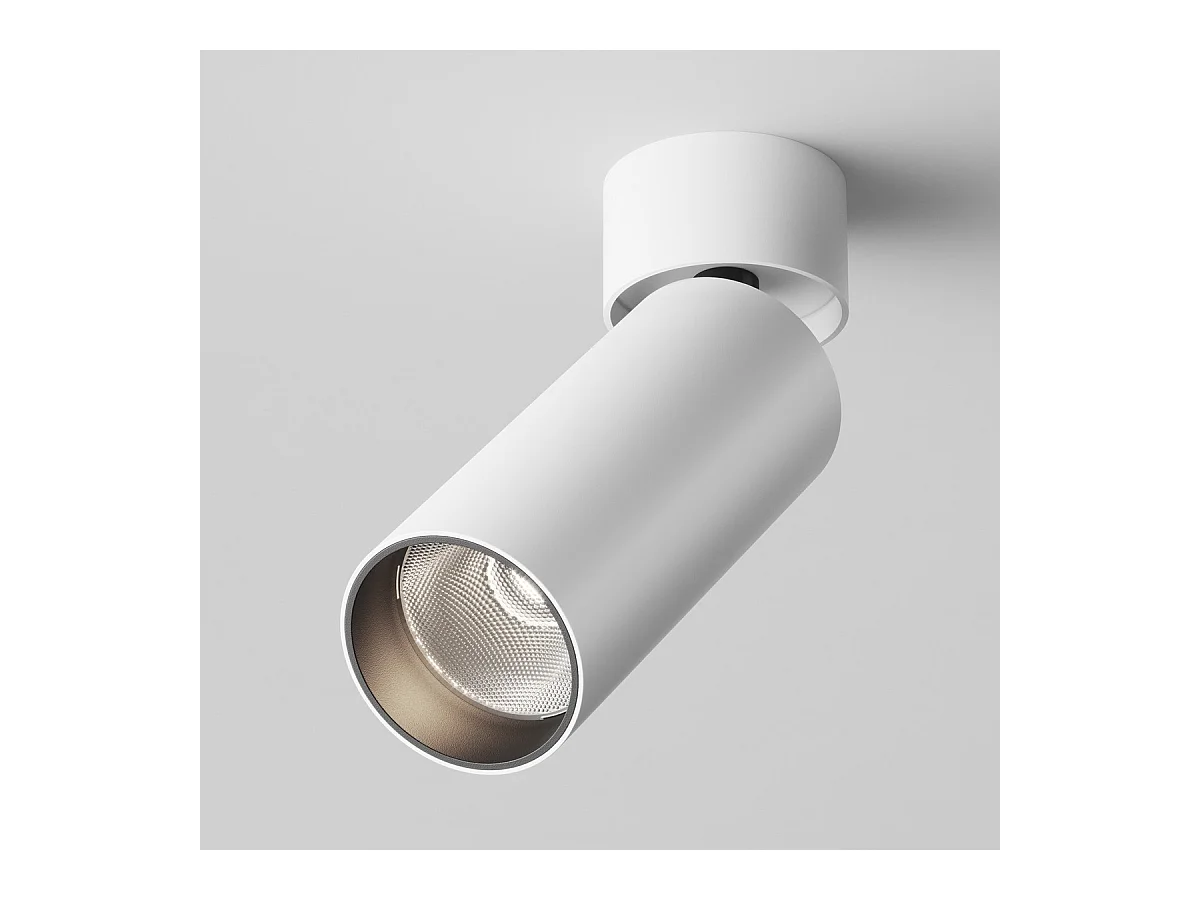 Maytoni FOCUS LED Downlight orientabile montato su superficie bianco 4000K