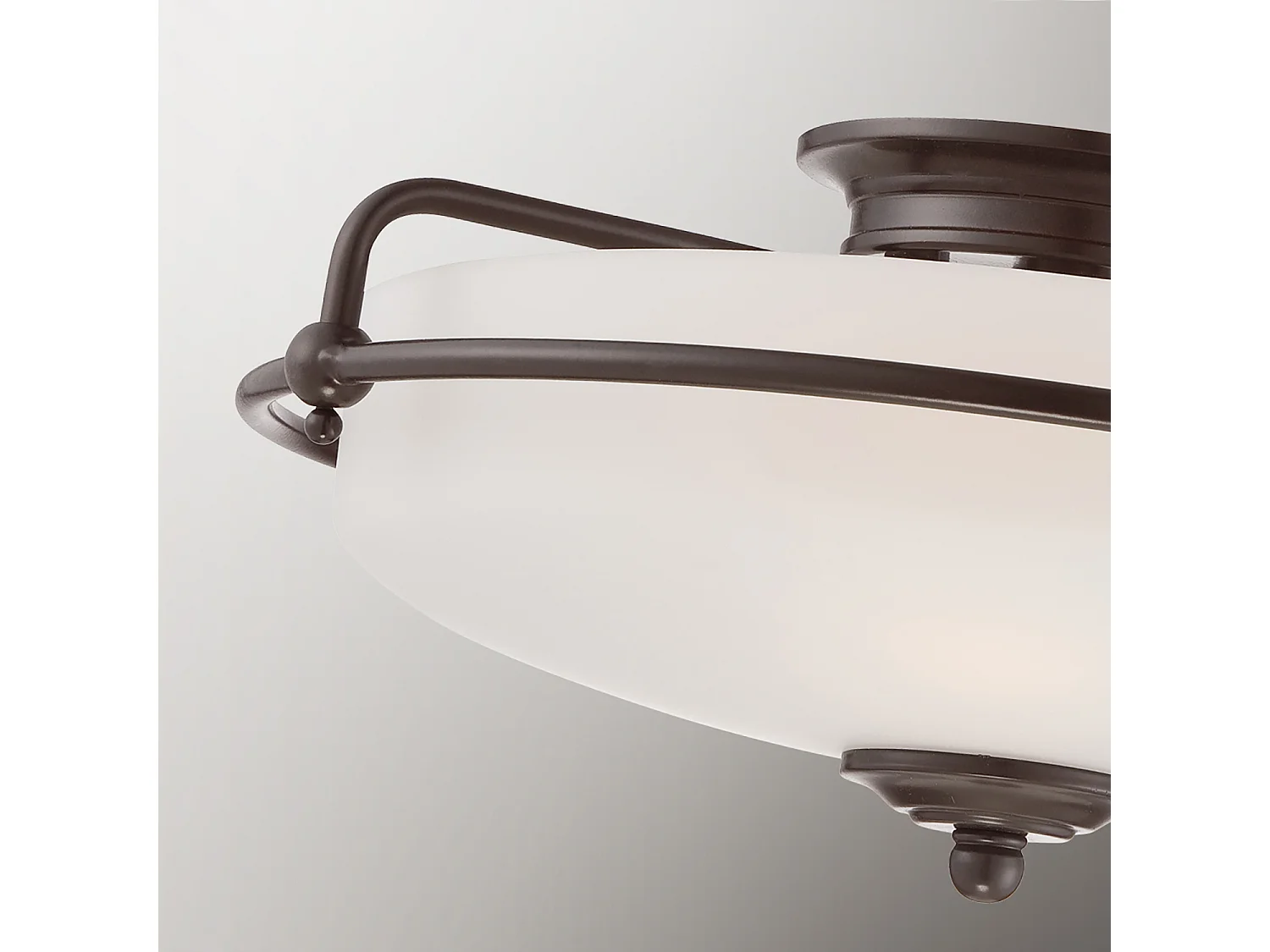 Elstead Quoizel Griffin Skål Semi Spot taklampa palladisk brons