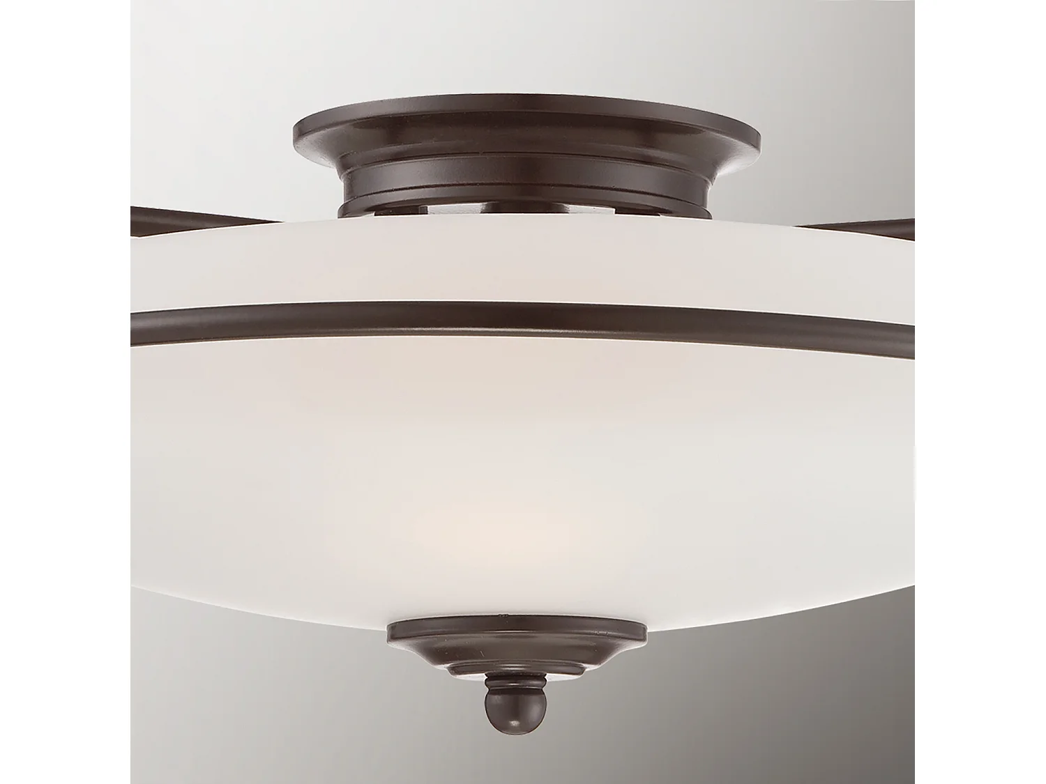 Elstead Quoizel Griffin Skål Semi Spot taklampa palladisk brons