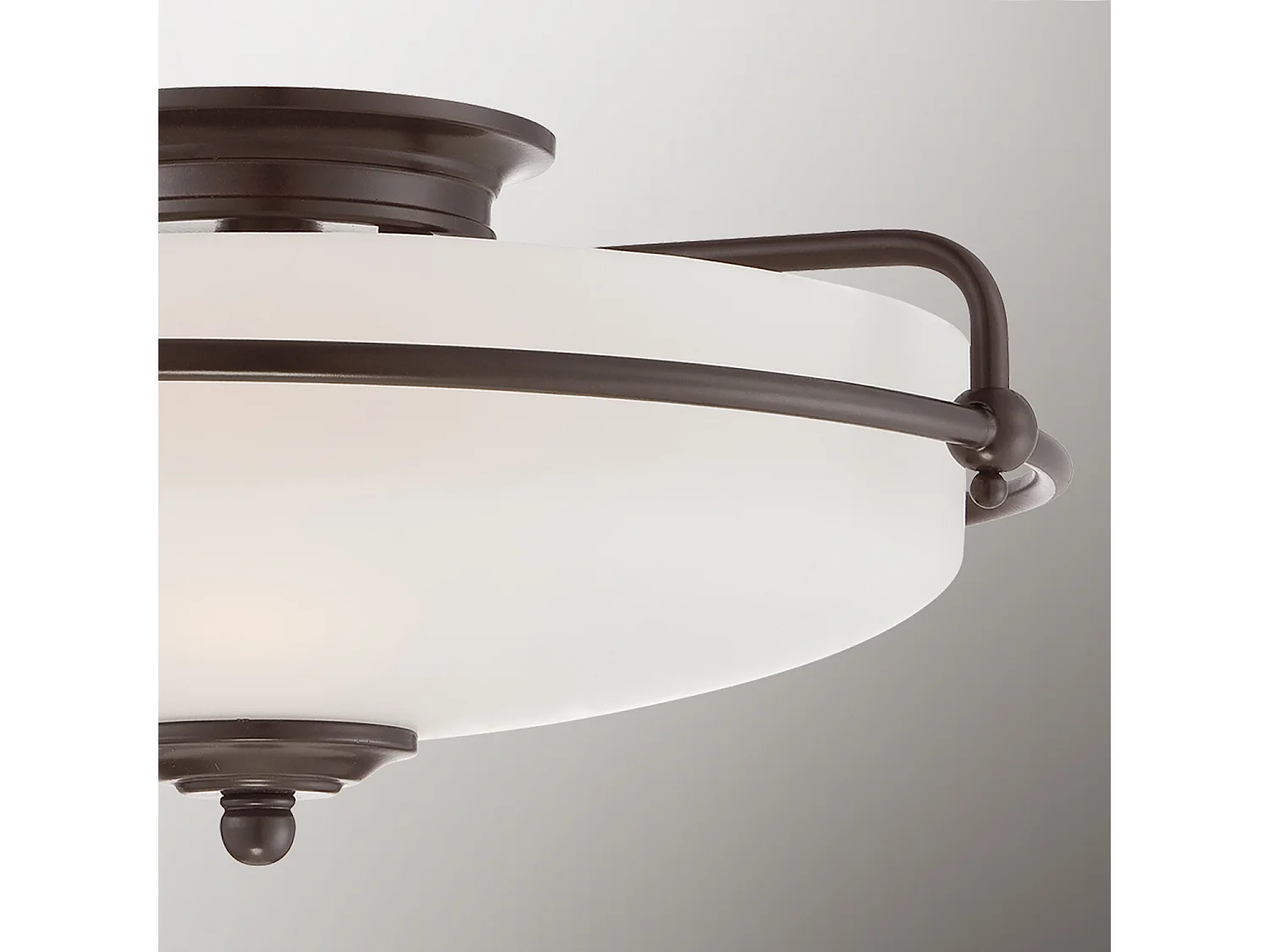 Elstead Quoizel Griffin Skål Semi Spot taklampa palladisk brons