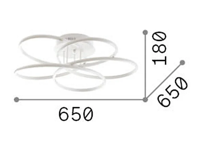 Ideal Lux KAROL - Lámpara de techo empotrada interior LED integrada Blanca 4000K