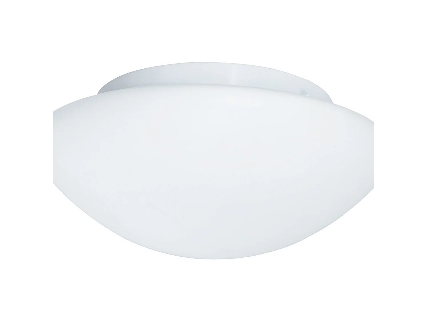 Searchlight Bathroom Flush - Flusso Bagno 2 Luci Soffitto Rotondo Bianco con Vetro Opalino IP44, E27