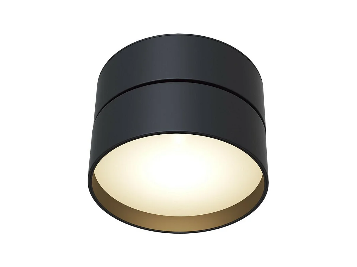 Onda Faretto da incasso a soffitto a LED integrato nero