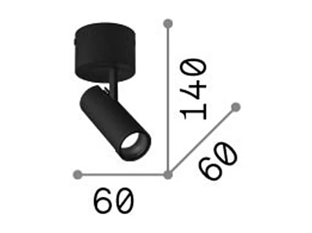 Faretto da incasso a LED decorativo nero nero, 3000K