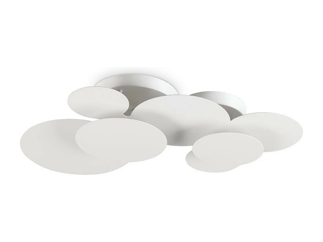 Ideal Lux CLOUD Circles Decorativo Plafoniera a Incasso Bianco 74cm 3000K