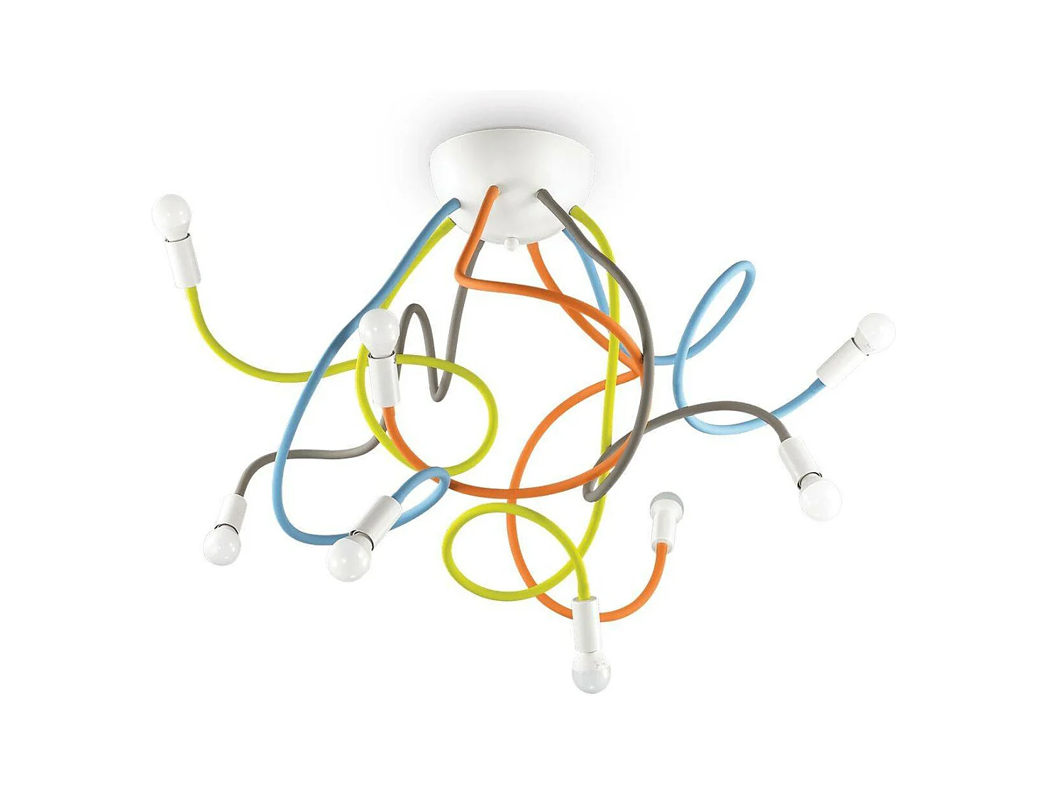 Ideal Lux Multiflex - 8 licht Multi Arm Deckenleuchte Multicolor