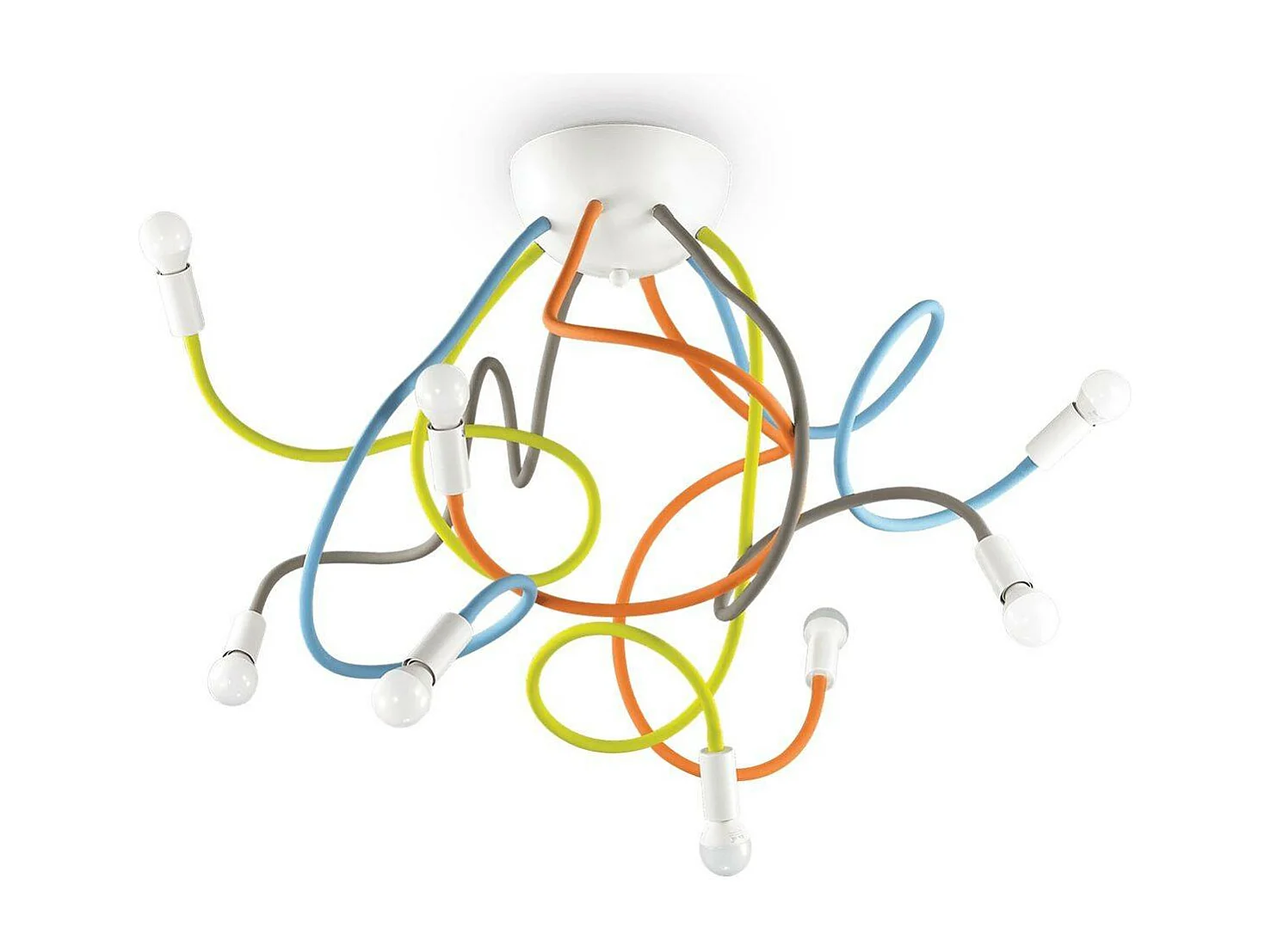 Ideal Lux Multiflex - 8 licht Multi Arm Deckenleuchte Multicolor